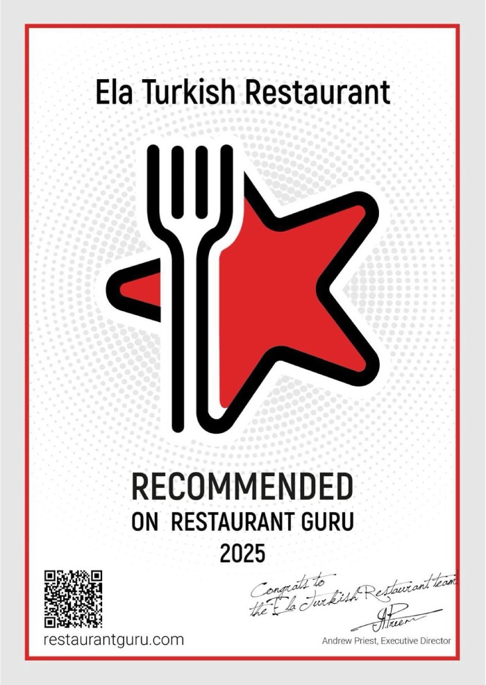 Ela Turkish Restaurant guru 2025 recommended