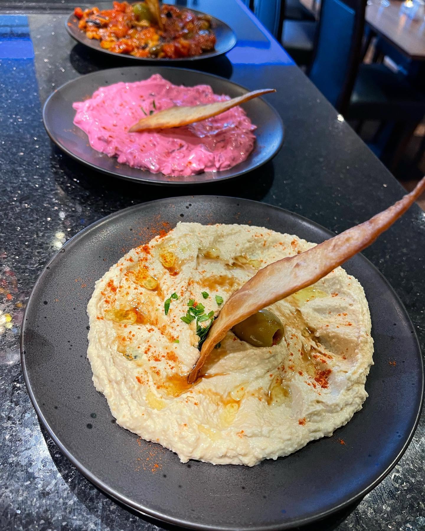 Ela restaurant's cold meze platter in Stowmarket.