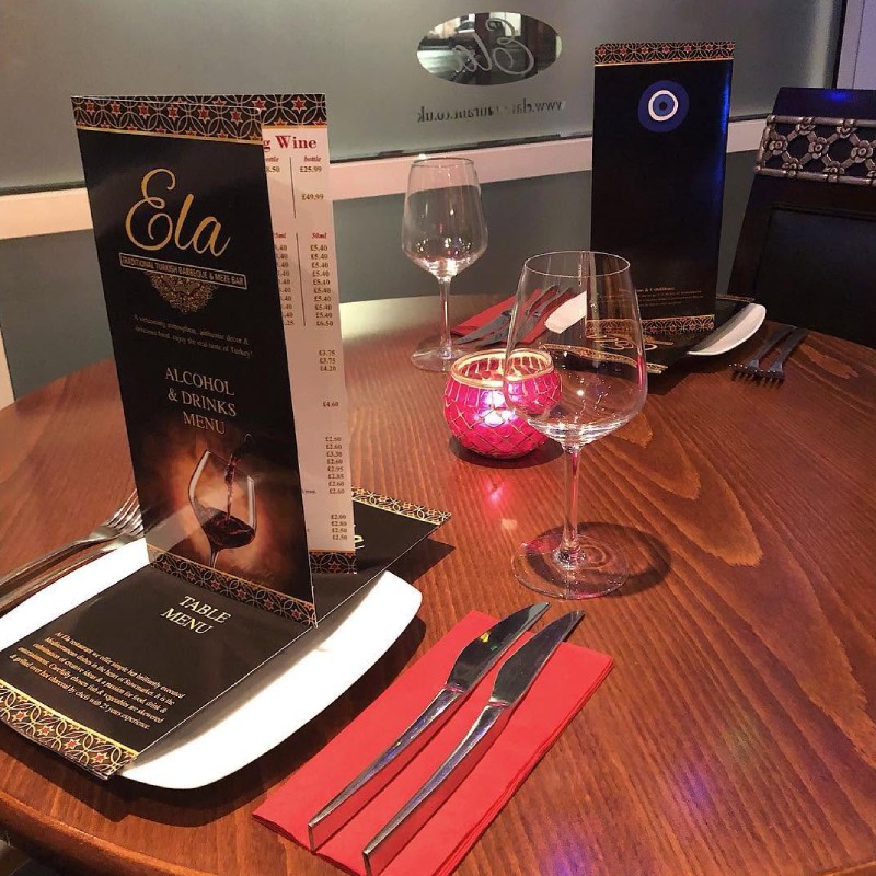 Ela Restaurant in Stowmarket.